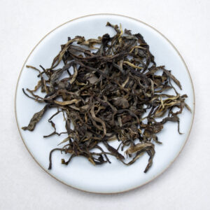 Puer dry tea leaves