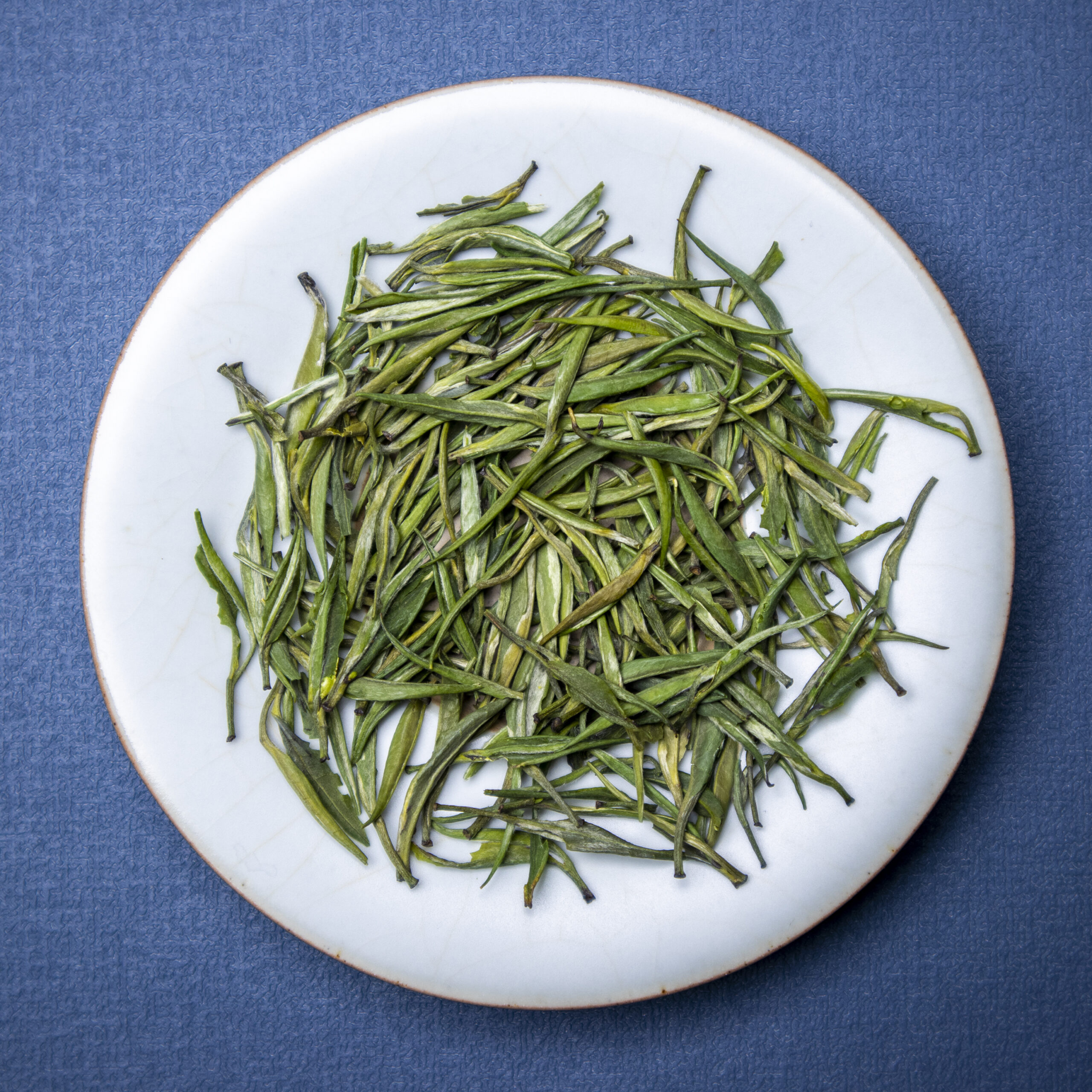 Green tea dry leaves