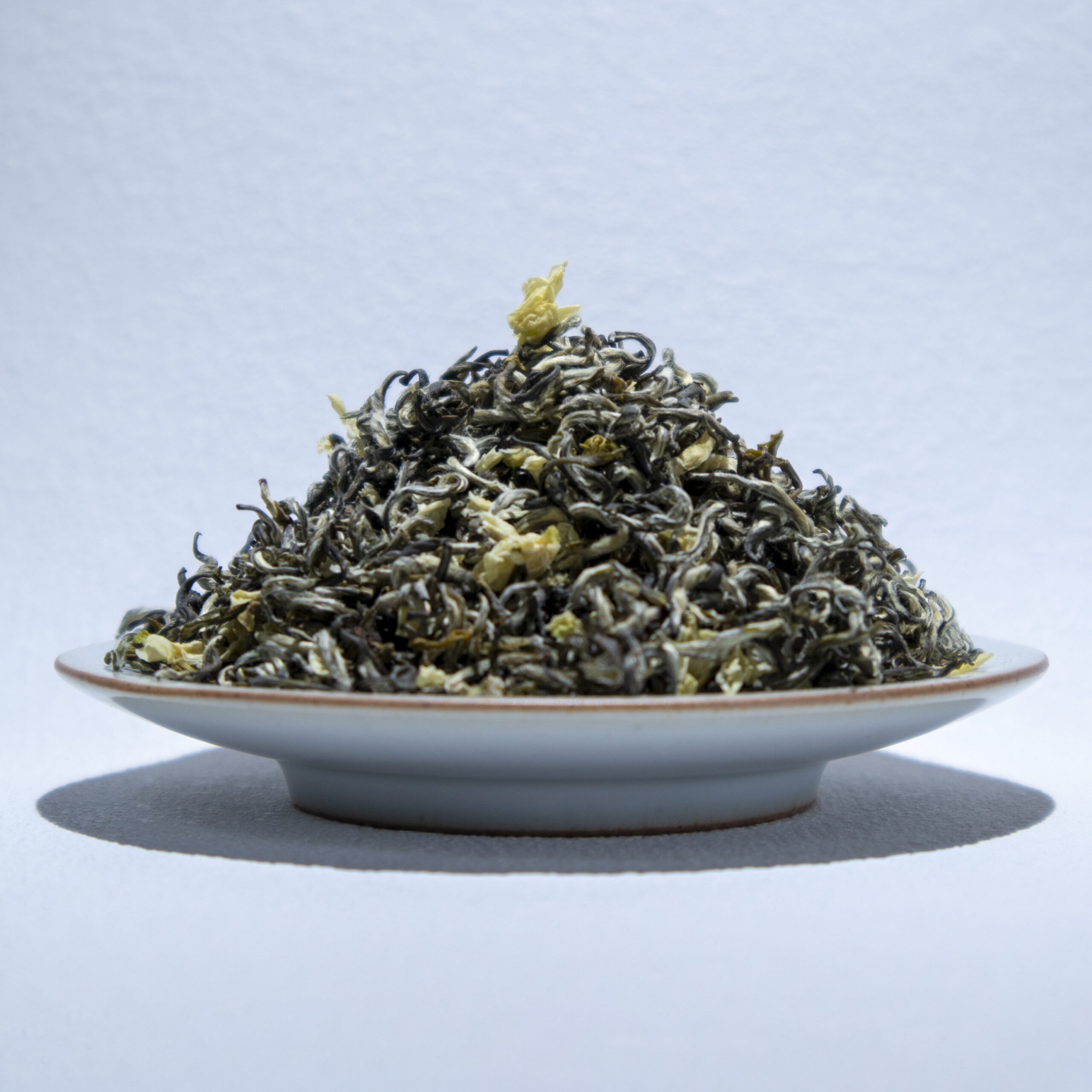Jasmine tea, Green tea dry leaves